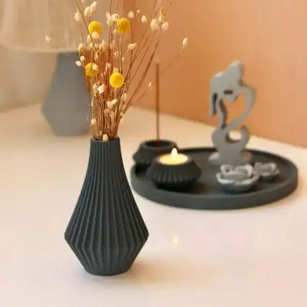 قالب سیلیکونی گلدان طرح الماس