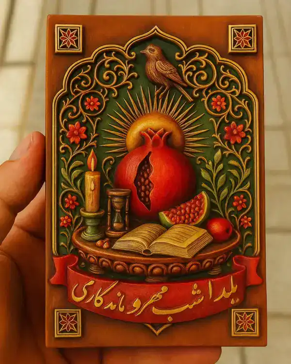 قالب سیلیکونی کتیبه یلدا بزرگ قالب سیلیکونی کتیبه یلدا بزرگ