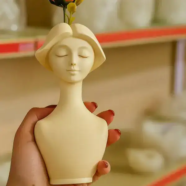 قالب سیلیکونی گلدان دختر