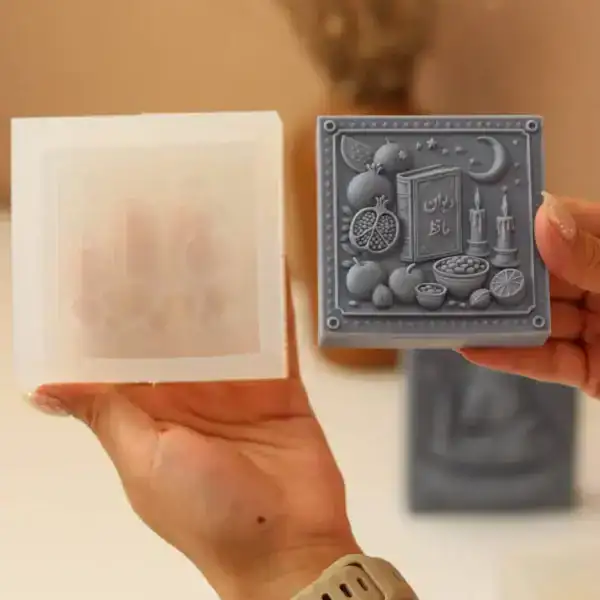 قالب سیلیکونی کتیبه یلدا 8در8 قالب سیلیکونی کتیبه یلدا 8در8