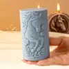 قالب سیلیکونی شمع استوانه اسب