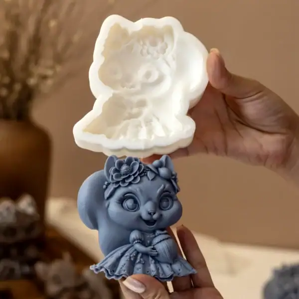 قالب سیلیکونی سنجاب پسر قالب سیلیکونی سنجاب دختر