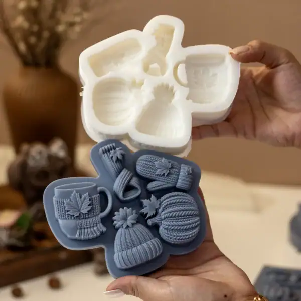 قالب سیلیکونی گیفت شال و کلاه پاییزی قالب سیلیکونی گیفت شال و کلاه پاییزی