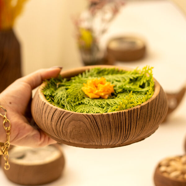قالب سیلیکونی جاسبزه طرح چوب قالب سیلیکونی جاسبزه طرح چوب ساختهشده توسط مجموعه اهرا دکوراتیو