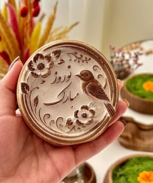 قالب سیلیکونی قاب نوروز مبارک ساختهشده توسط مجموعه اهرا دکوراتیو