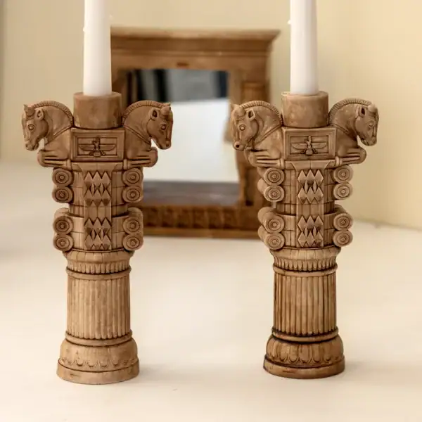 قالب سیلیکونی شمعدان ستون تخت جمشید خروجی سنگ مصنوعی قالب سیلیکونی شمعدان ستون تخت جمشید با کیفیت بالا