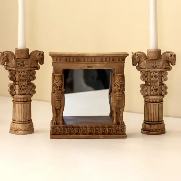 خروجی سنگ مصنوعی قالب سیلیکونی استند آینه دروازه ملل با کیفیت بالا