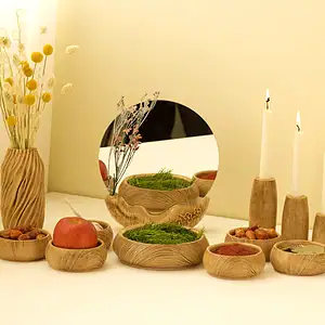 ست 12 تکه هفتسین طرح چوب| کلکسیون اختصاصی اهرا