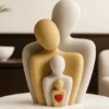 ahra-minimalist-family-sculpture-silicone-mold مجسمه دکوری خانواده ۴ نفره مینیمال ساخته شده با قالب سیلیکونی اهرا