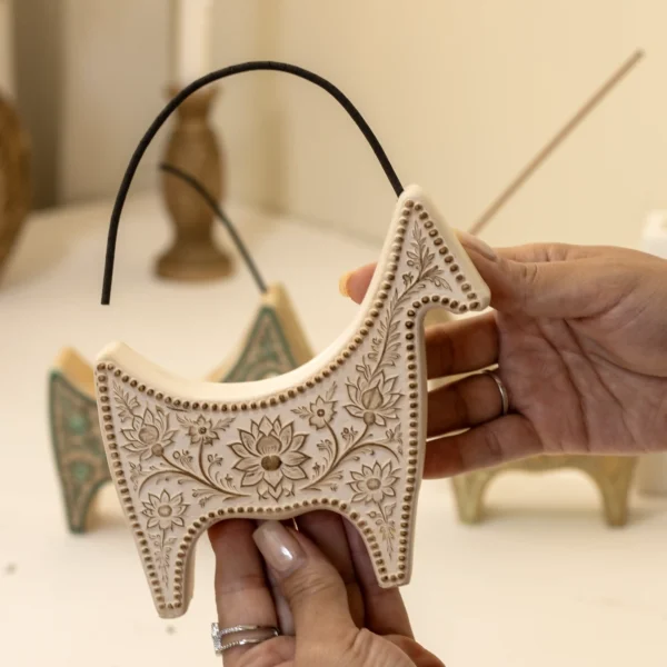 ancient-goat-incense-holder-mold-patina-output خروجی رنگ و پتینه شده قالب سیلیکونی جاعودی مدل پازن (طرح بز باستانی)